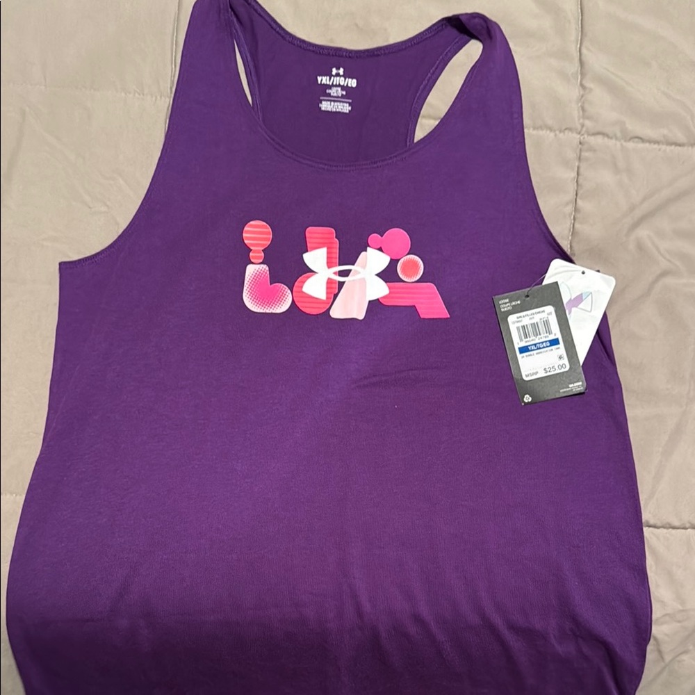 NWT Under Armour Vibrant Purple Tank Top